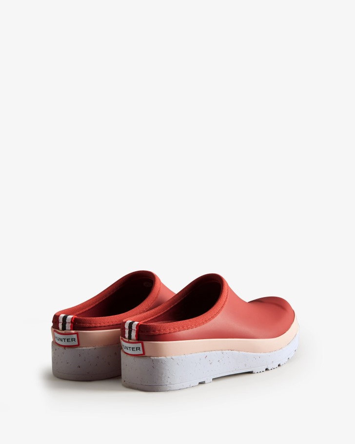 Hunter Women's Play Speckle Sole Clogs Glenmore Rose-Azalea Pink