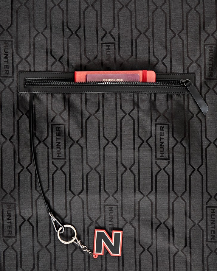 Hunter Mini Top Clip Backpack - Rubberized Leather Black