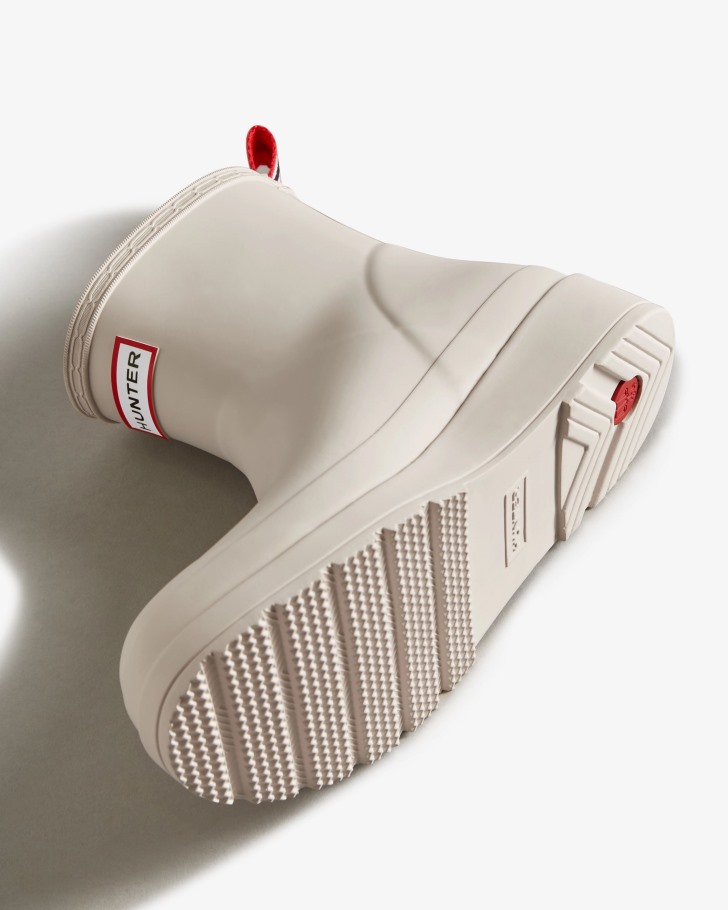 Hunter Women's Play Short Rain Boots Cast Pale Grey