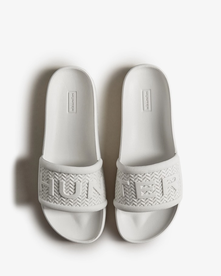 Hunter Women's BLOOM Slides White