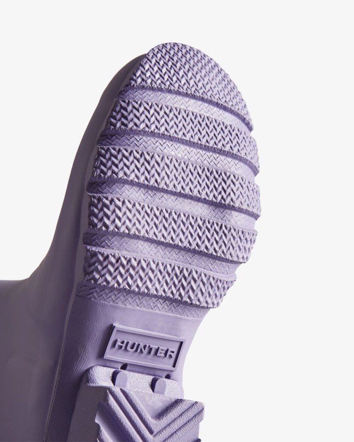 Hunter Original Big Kids (5-11 Years) Rain Boots Iridescent Purple