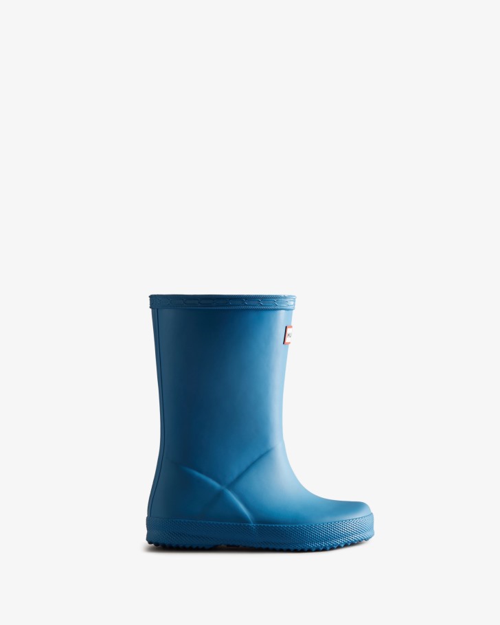 Hunter Original Kids First (18 Months-8 Years) Rain Boots Panorama Blue