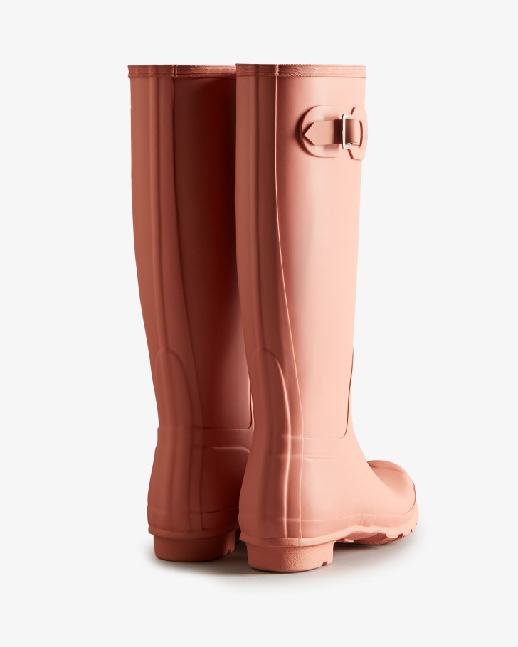 Hunter Women's Original Tall Rain Boots Rough Pink