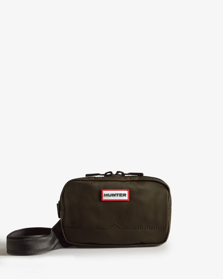 Hunter Nylon Keeper Phone Pouch Dark Olive