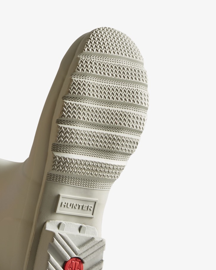 Hunter Women's Short Back Adjustable Rain Boots Ice Grey-Urban Grey