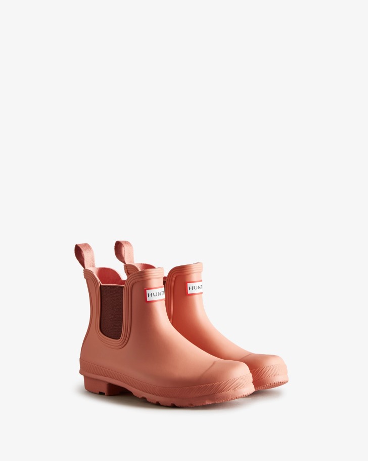 Hunter Women's Original Chelsea Boots Rough Pink