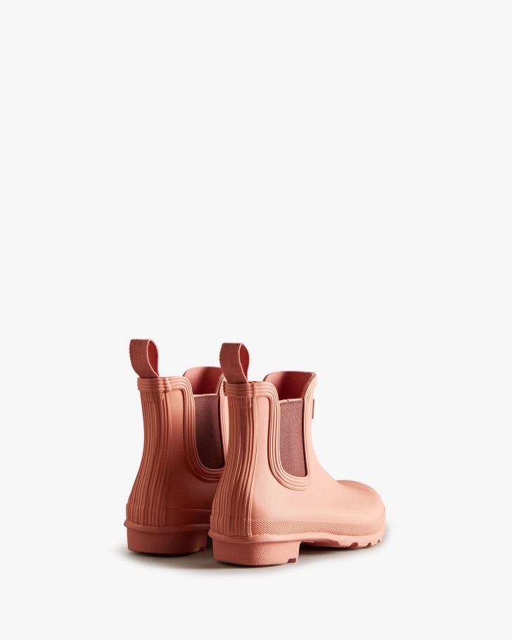 Hunter Women's Original Chelsea Boots Rough Pink