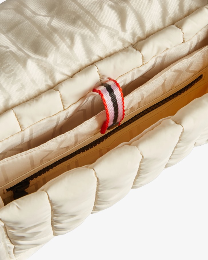 Hunter Intrepid Puffer Mini Messenger Bag White Willow