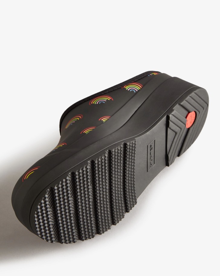 Hunter Women's Play Mini Rainbow Clogs Mini Rainbow Print