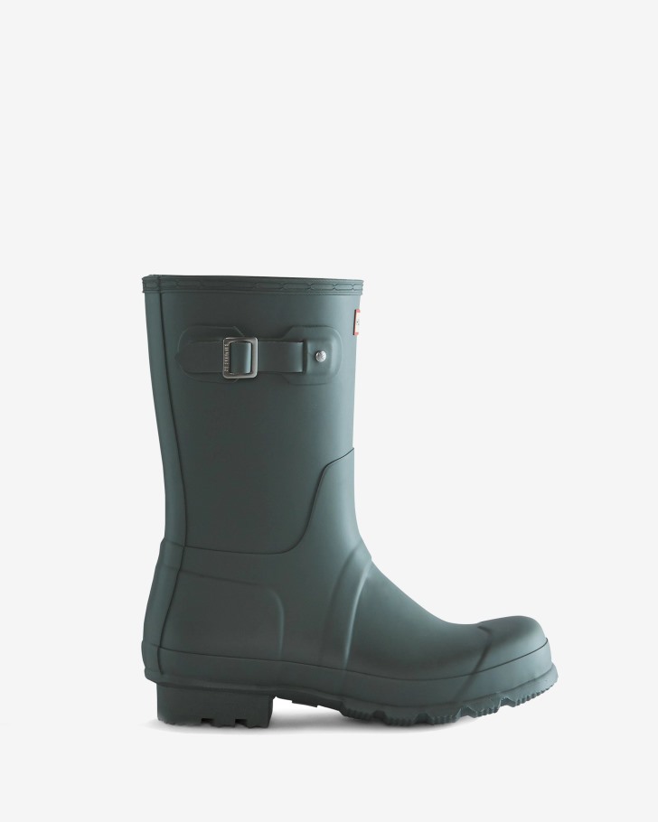 Hunter Men's Original Short Rain Boots Urban Grey