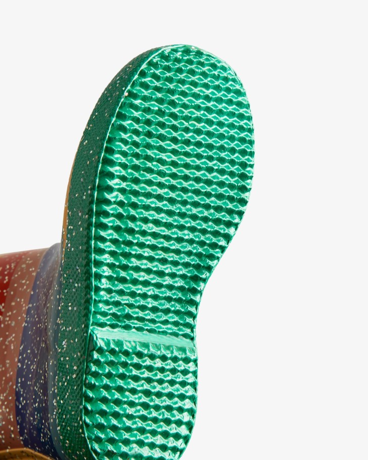 Hunter Kids First (18 Months-8 Years) Glitter Rainbow Rain Boots Multicoloured Bright