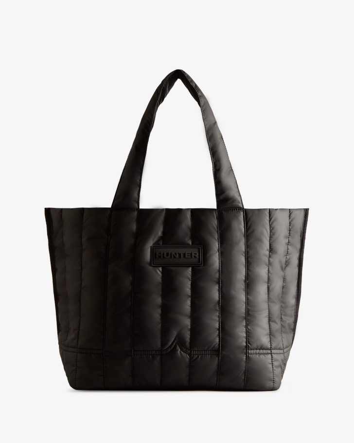 Hunter Intrepid Puffer Tote Bag Black