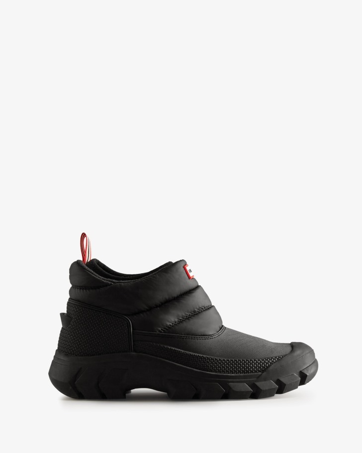 Hunter Men's Intrepid Insulated Ankle Snow Boots Black