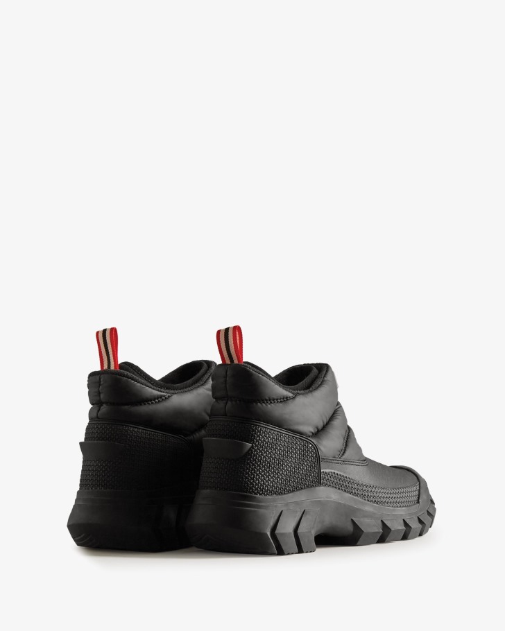 Hunter Men's Intrepid Insulated Ankle Snow Boots Black