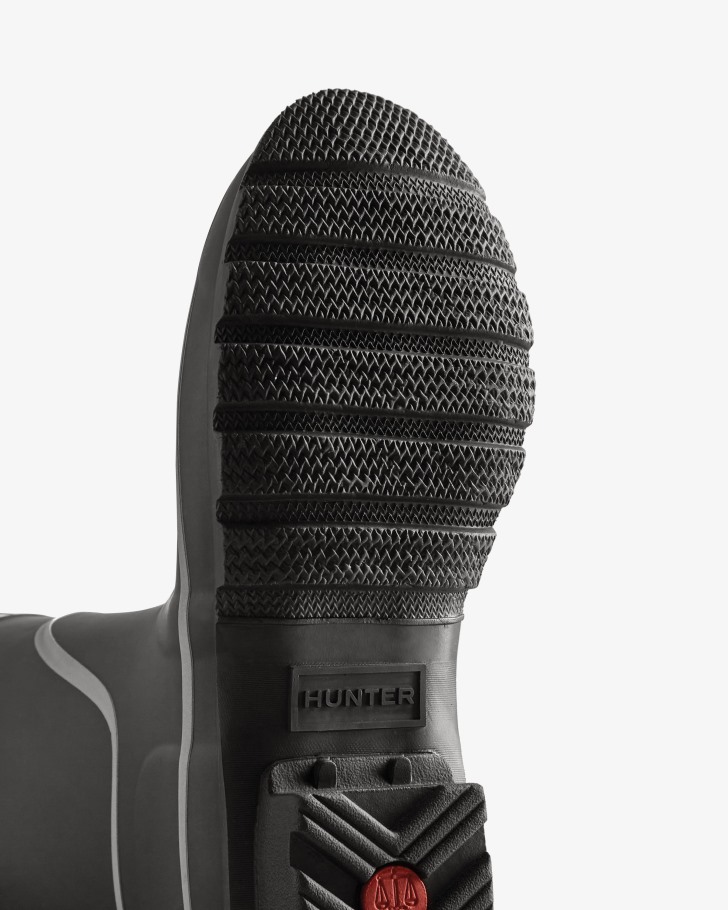 Hunter Women's Reflective Outline Short Rain Boots Black