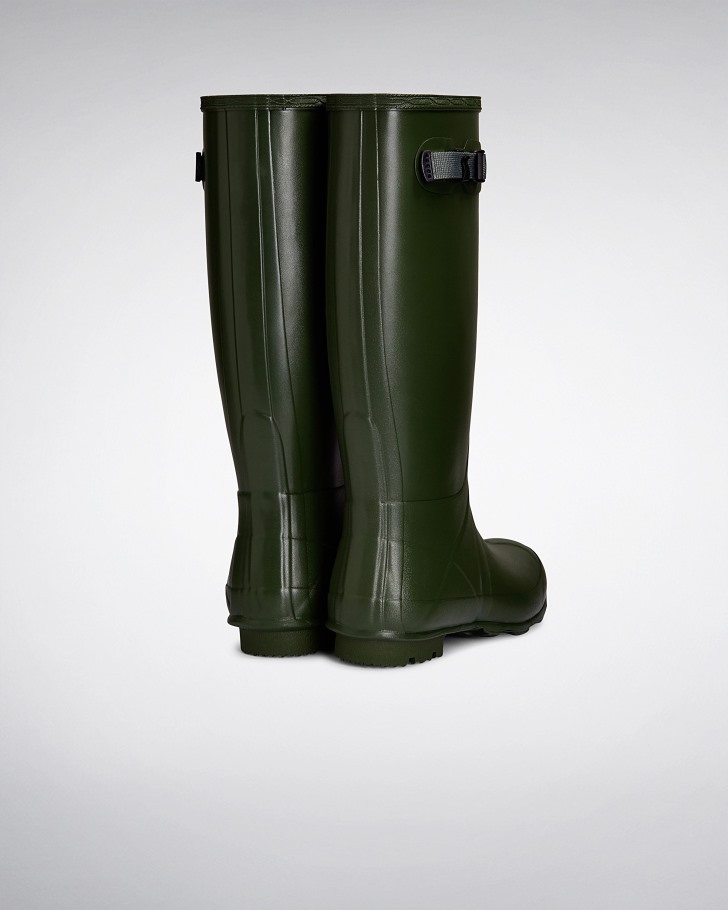 Hunter Women's Norris Field Neoprene Lined Rain Boots Vintage Green