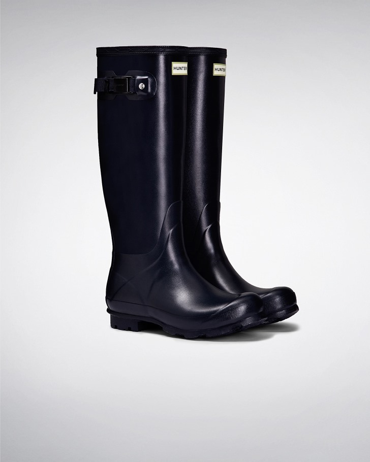 Hunter Women's Norris Field Rain Boots Navy