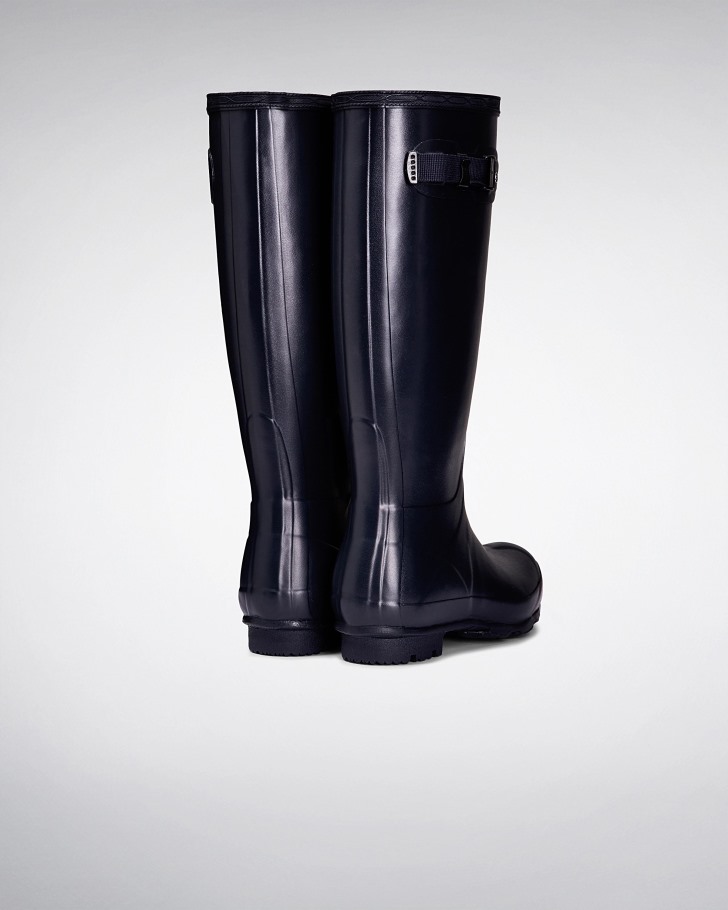 Hunter Women's Norris Field Rain Boots Navy